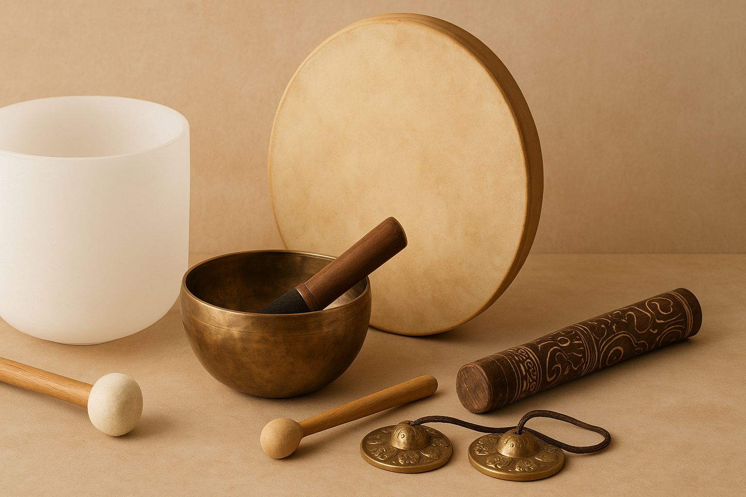 Different types of sound healing instruments