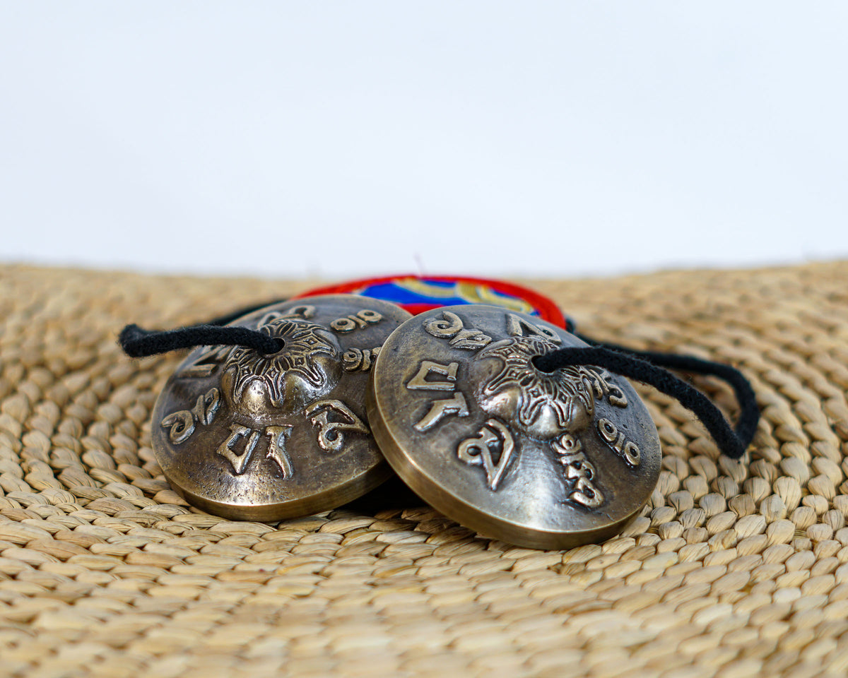 Tibetan Mantra Tingsha Cymbals for Meditation and Prayer