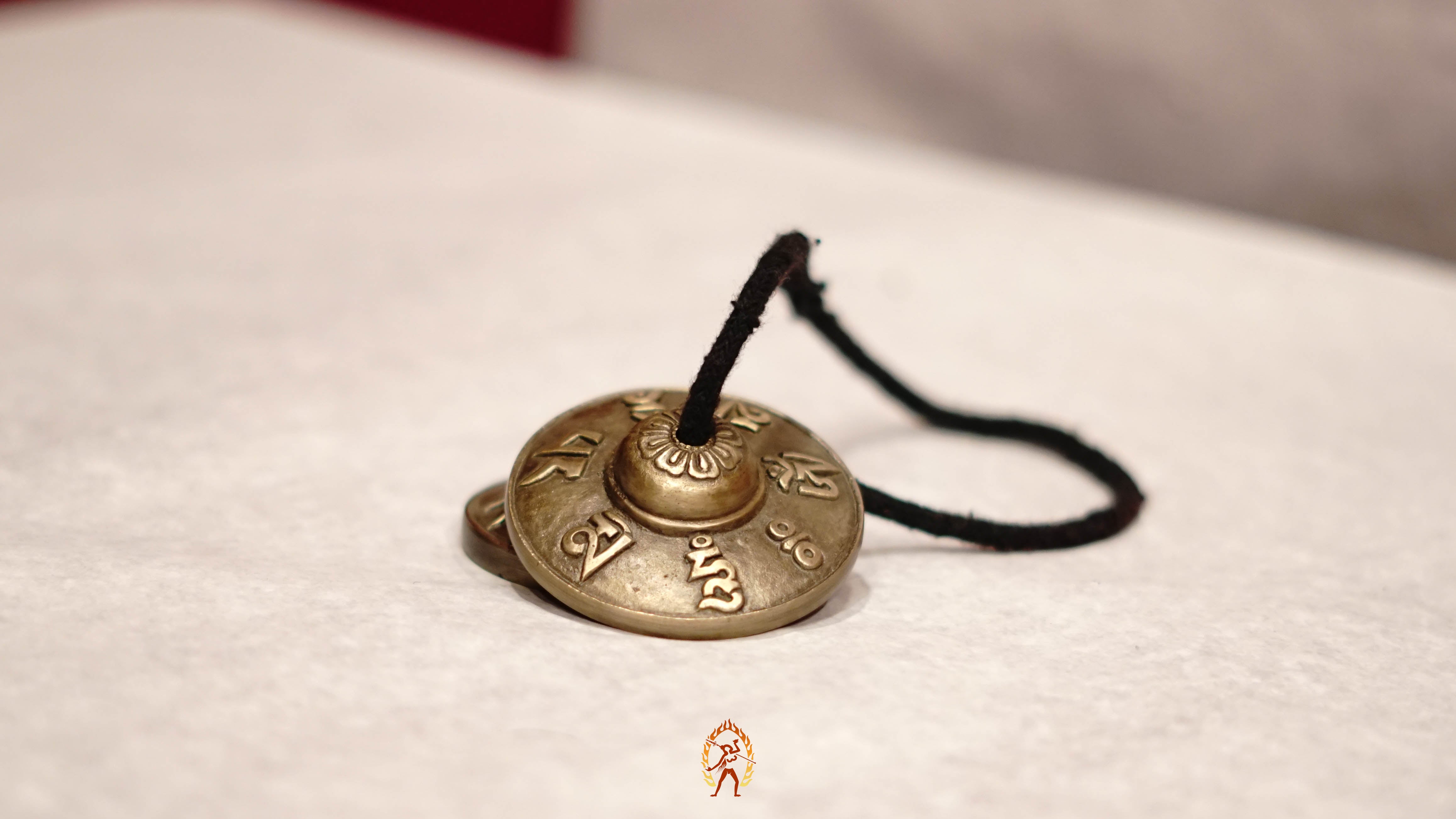 Mantra Tingsha Bell from Nepal with Om Mani Padme Hum engraving
