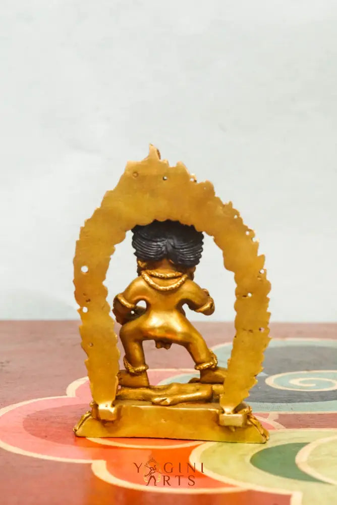 Statue of Black Zambala, known as the fierce protector of wealth. This statue brings both grounding presence and spiritual power to your home.