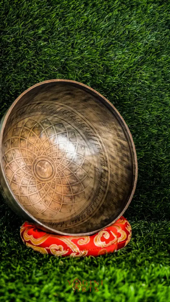 The Cosmos Singing Bowl connects you to the universe’s vastness. Featuring the Om Mani Padme Hum mantra around the outside, it offers clear, soothing tones that inspire calm and focus. Perfect for meditation or daily peace.
