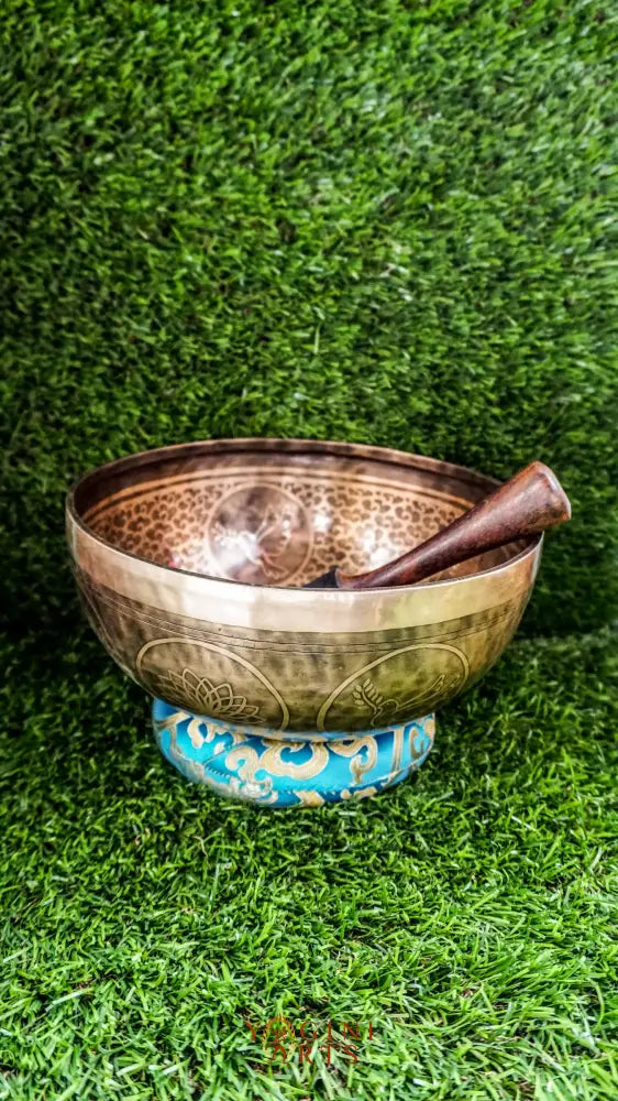 The Dove Singing Bowl creates a sanctuary of calm with its gentle, resonant tones. Decorated with meaningful dove and lotus imagery, this bowl invites peaceful energy into your space. Simply strike it with the wooden mallet to experience its soothing vibrations. Includes cushion for safe placement. Ideal for meditation, yoga, and daily mindfulness rituals.