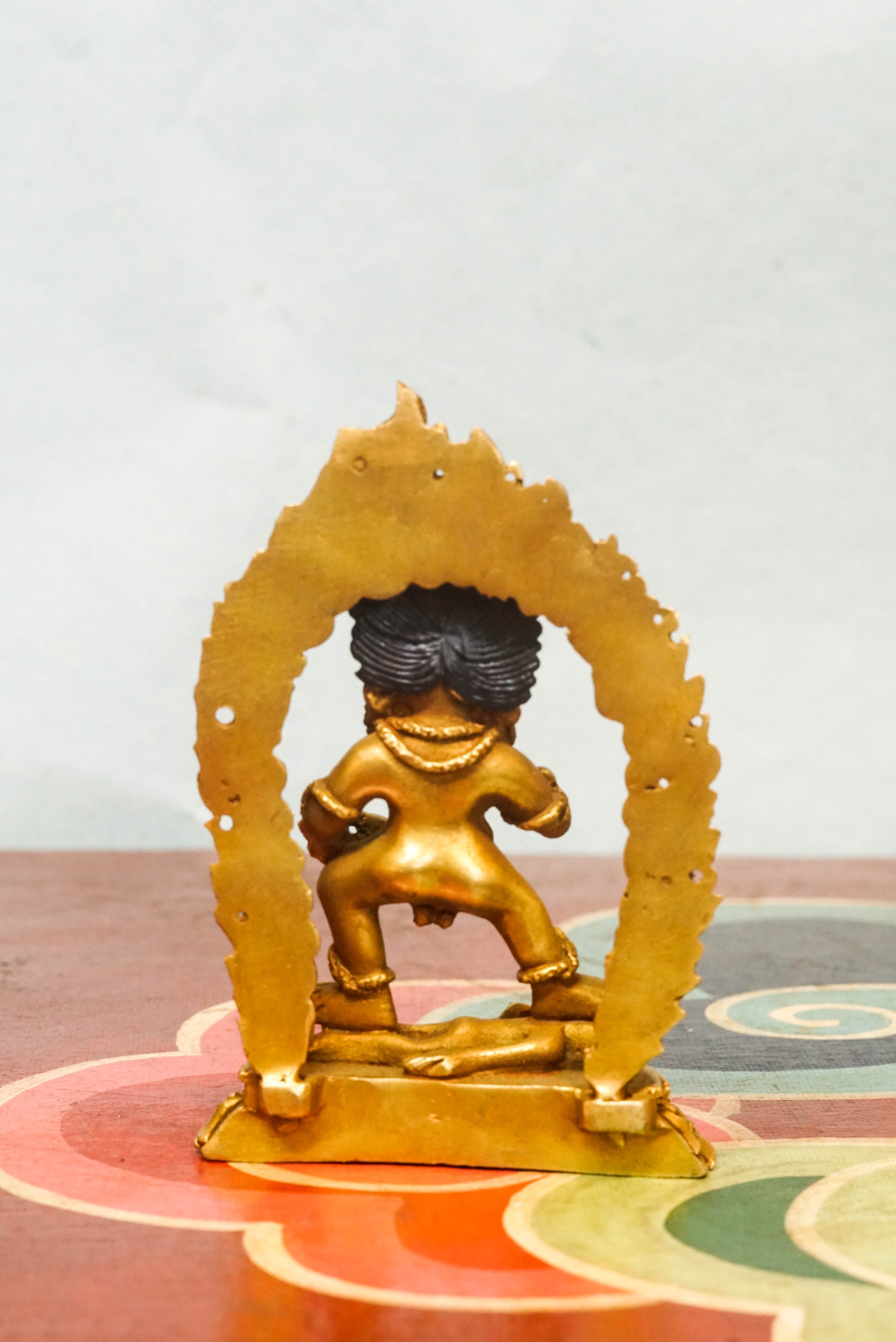 Statue of Black Zambala, known as the fierce protector of wealth. This statue brings both grounding presence and spiritual power to your home.