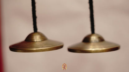 Minimalist Plain Tingsha Bell from Nepal with clean tone for meditation, yoga, and space cleansing rituals