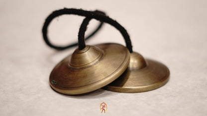 Minimalist Plain Tingsha Bell from Nepal with clean tone for meditation, yoga, and space cleansing rituals