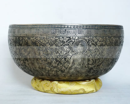 Semi-Antique Handmade Jambati Singing Bowl – Authentic Sound from the Himalayas