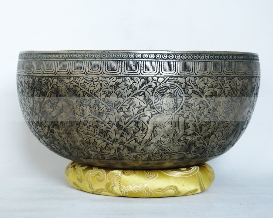 Semi-Antique Handmade Jambati Singing Bowl – Authentic Sound from the Himalayas