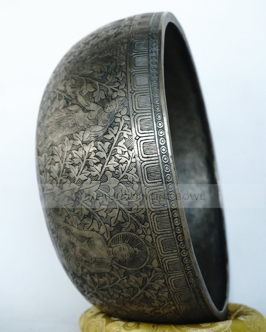 Semi-Antique Handmade Jambati Singing Bowl – Authentic Sound from the Himalayas