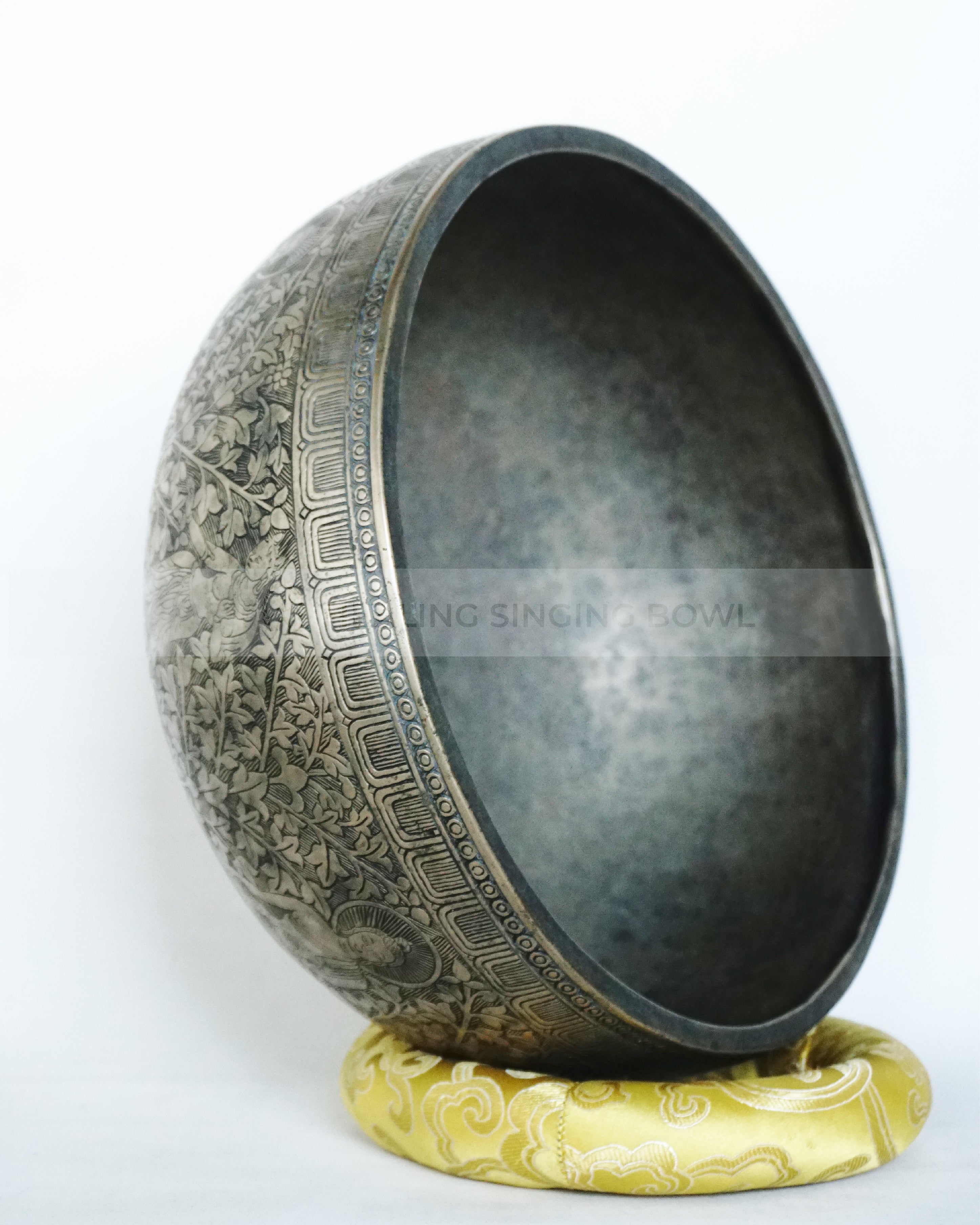 Semi-Antique Handmade Jambati Singing Bowl – Authentic Sound from the Himalayas