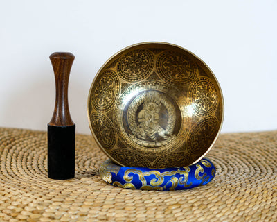 Mahakala Engraved Singing Bowl