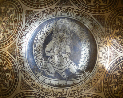 Mahakala Engraved Singing Bowl