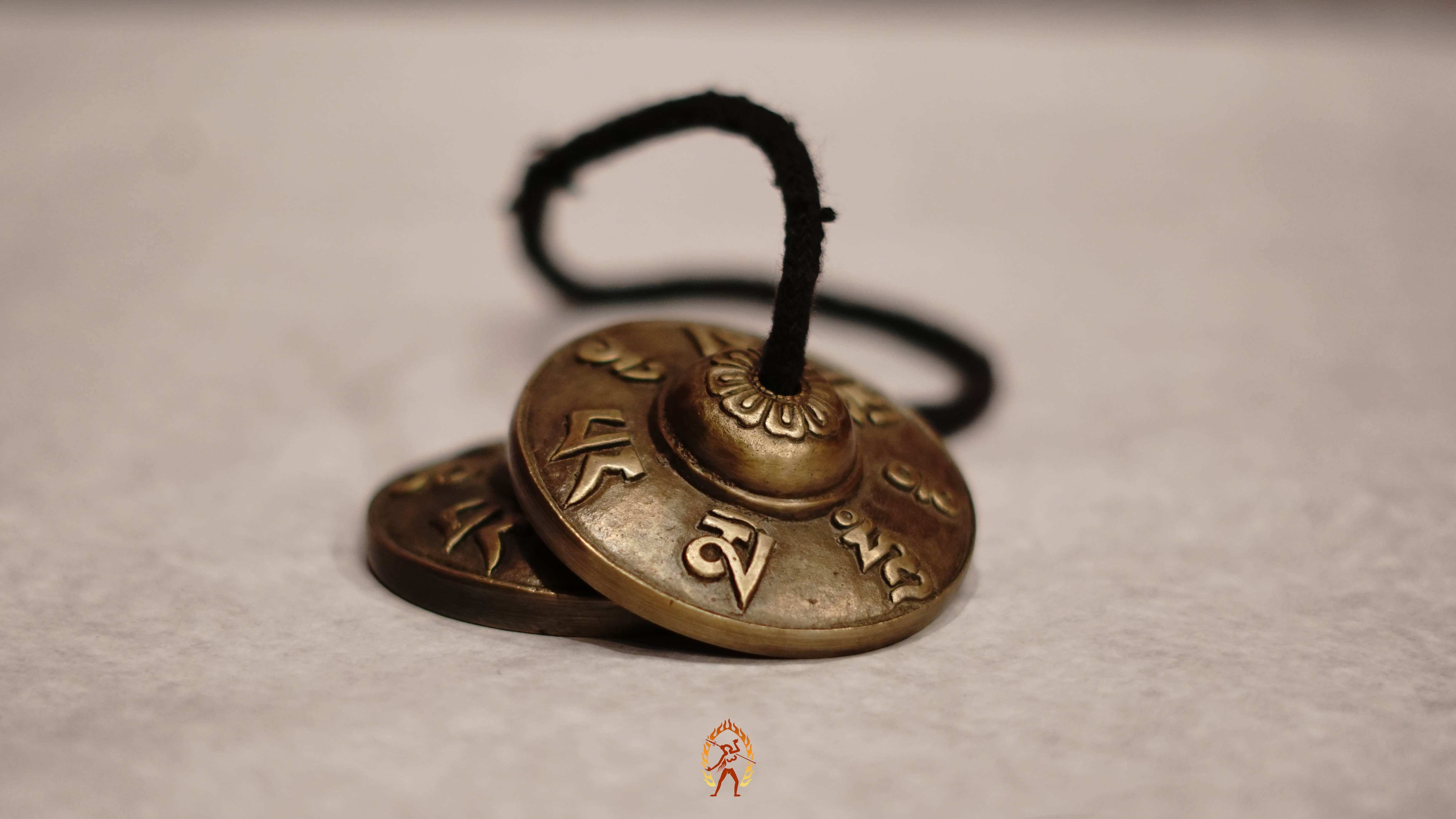 Mantra Tingsha Bell from Nepal with Om Mani Padme Hum engraving