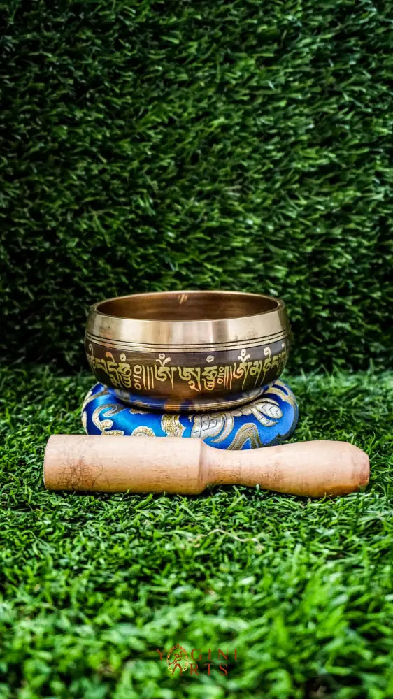 Harness grounding energy with this Double Dorje Singing Bowl, adorned with protective symbolism and sacred mantras. Its rich, resonant tones create the perfect foundation for meditation and mindfulness practice. Includes mallet and cushion for immediate use.