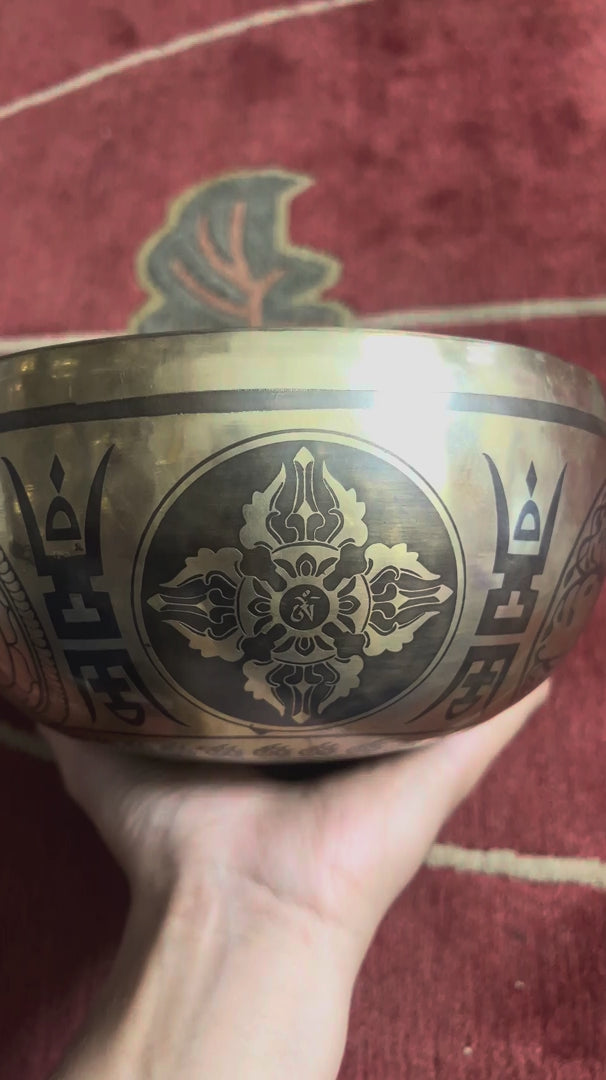 Load video: Dragon &amp; Phoenix Singing Bowl