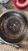 Buddha bronze singing bowl set with tingsha, suede mallet, Buddhist bell and vajra