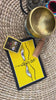 Buddhist meditation combination set featuring singing bowl, tingsha, Ghau Thangka and Eye Thangka artwork from Nepal