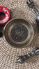 Auspicious singing bowl set with tingsha, suede mallet, cushion, Buddhist bell and vajra